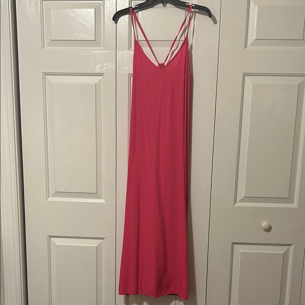 Old Navy Hot Pink Maxi Dress